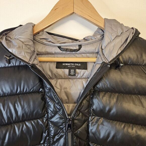 Kenneth Cole Ladies' Quilted Anorak Jacket Color Black / Size Small / New - Picture 9 of 13